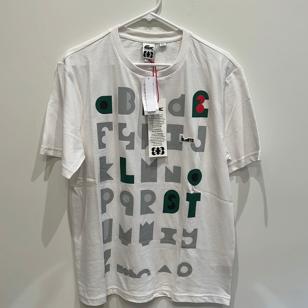 Brand new Lacoste tee (A-Z)